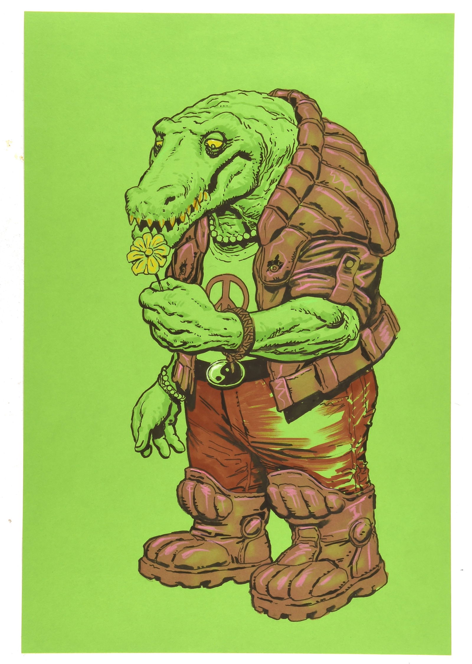 2000AD Sensitive Klegg - an original artwork by Ch (1 of 1)