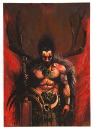 2000AD: Slaine - an original painted artwork by Ma