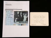 James Bond 007 – Sean Connery Signed Original Invi