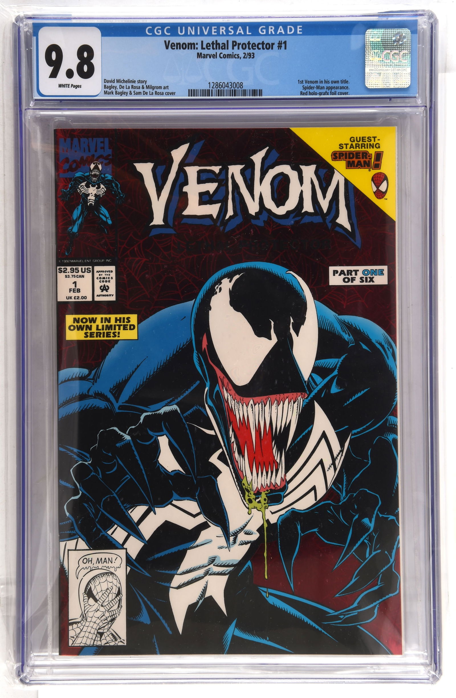 Venom: Lethal Protector No. 1 CGC Grade 9.8 – feat (1 of 2)