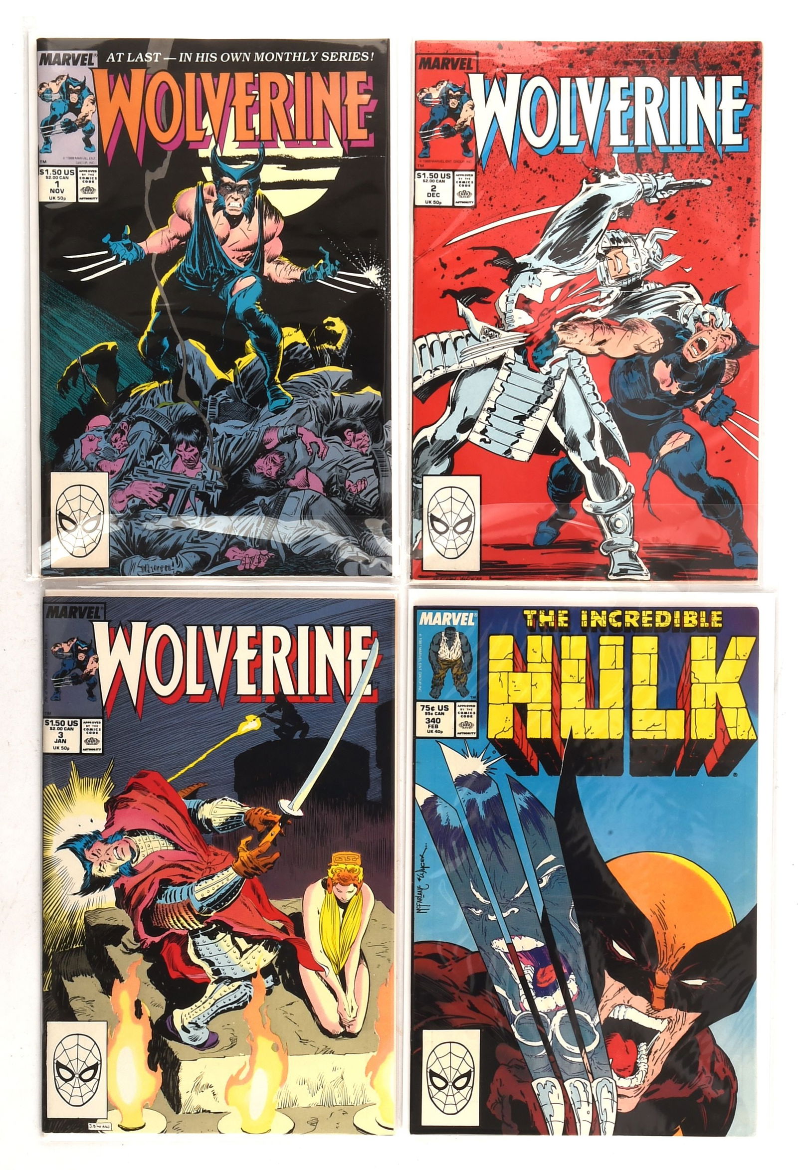 Wolverine and Incredible Hulk – a group of 4 key i (1 of 1)