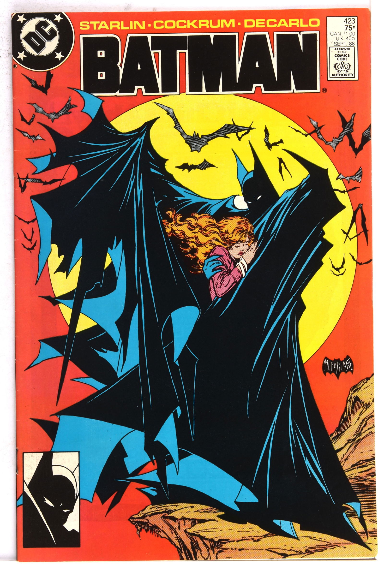 Batman No. 423 featuring an iconic Todd McFarlance (1 of 2)