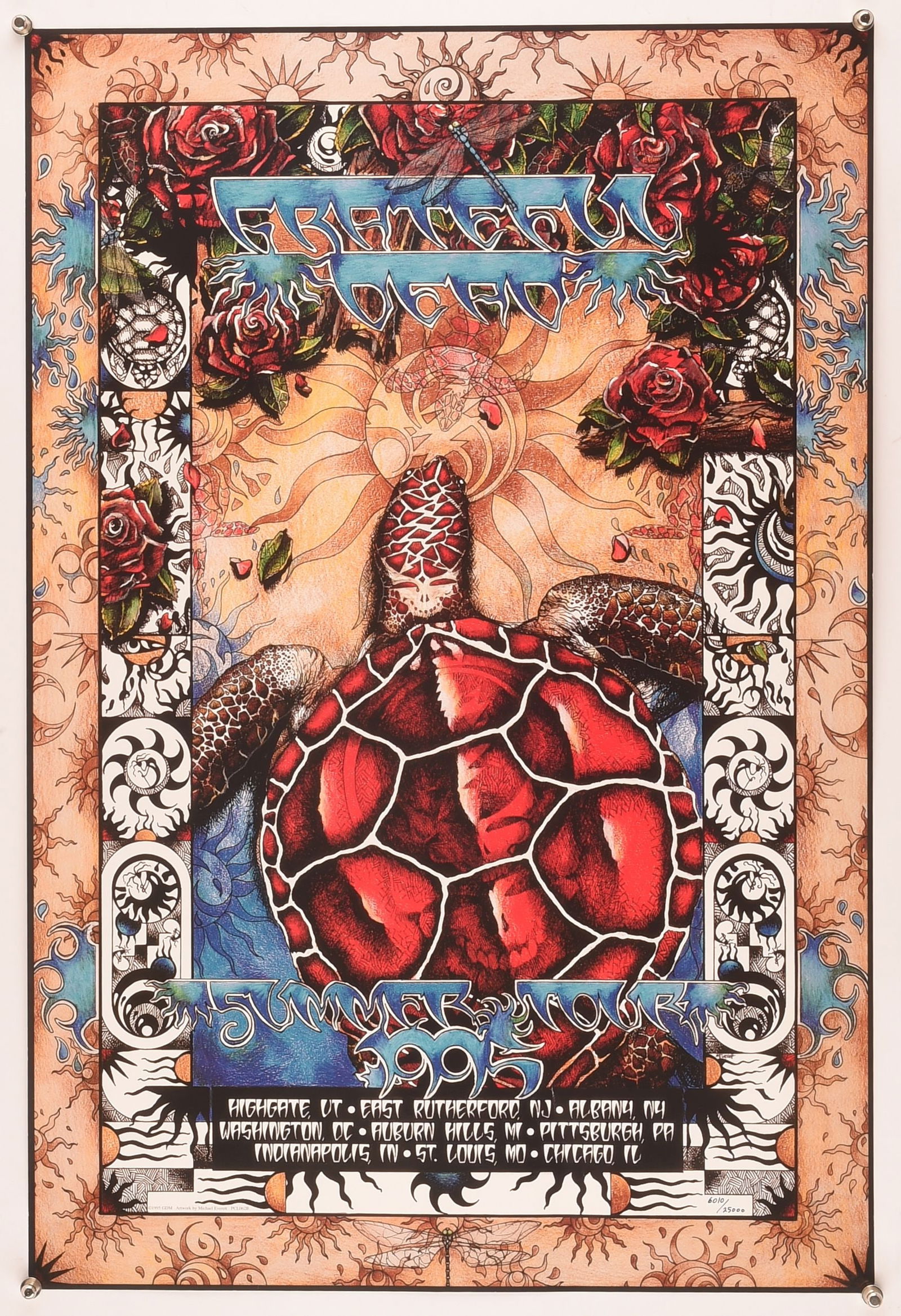 Grateful Dead summer tour 1995 poster - 6010 of 25 (1 of 1)