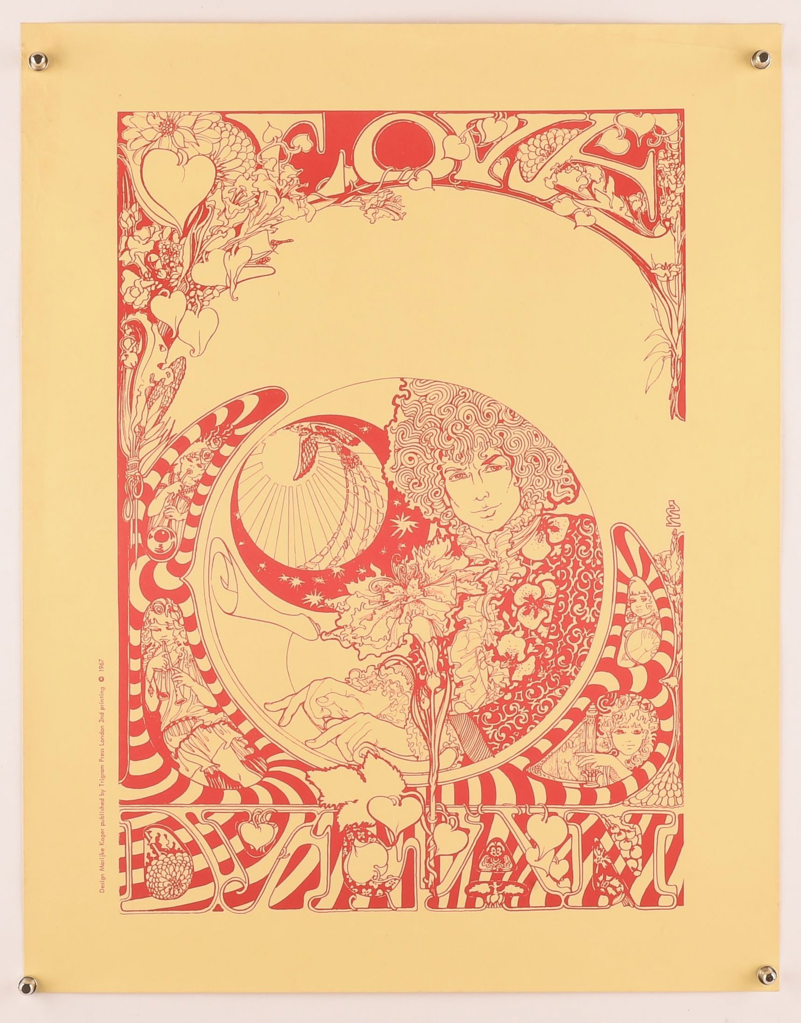 Donovan 'Love' poster - design Marijke Koger of Th (1 of 1)