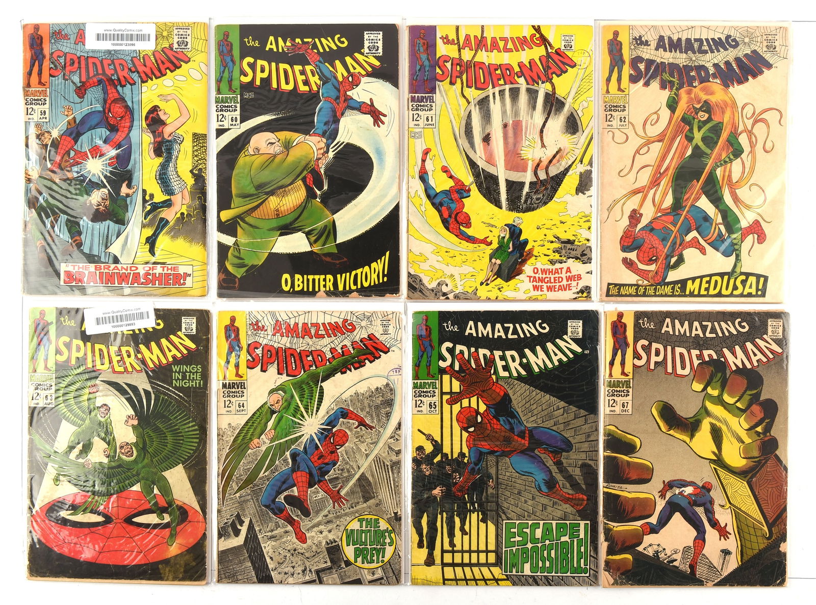 The Amazing Spider-Man – a group of 8 Silver-age i (1 of 1)