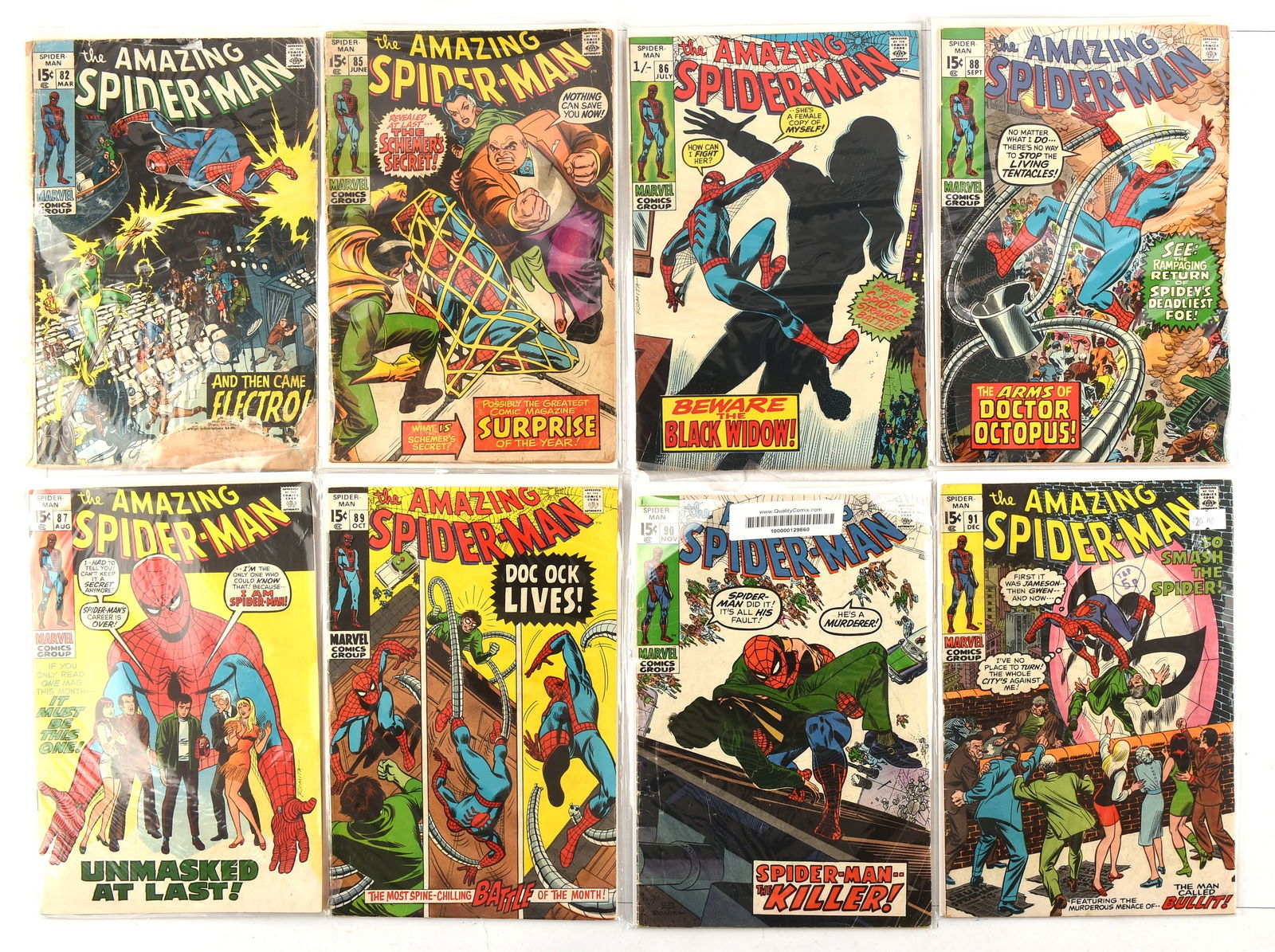 The Amazing Spider-Man – a group of 8 Silver-age i (1 of 1)