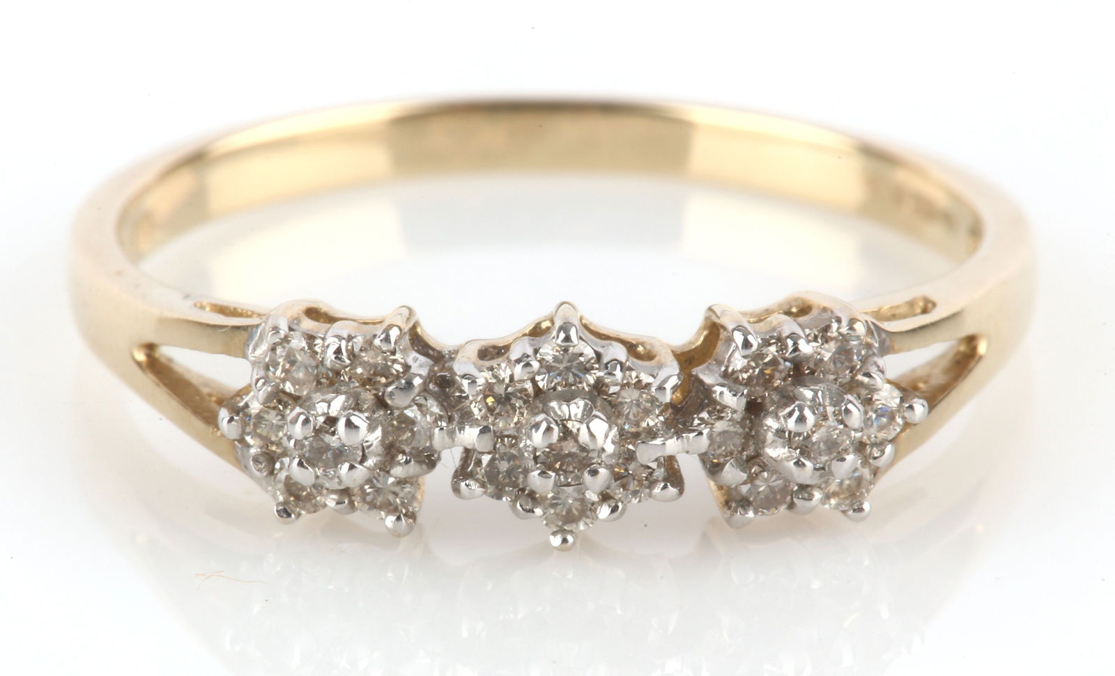 Diamond dress ring, set with round brilliant cut d (1 of 5)