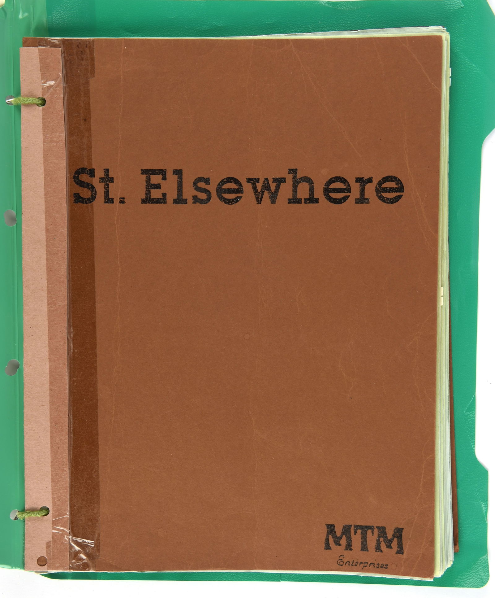 St. Elsewhere (NBC Television series, 1982-1988) O: St. Elsewhere (NBC Television series, 1982-1988) Original Final Draft Production Script – Original Production Script for the medical drama series starring Ed Flanders, Norman Lloyd, John Falsey