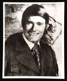 Sport related: ‘Chuck’ Connors (1921-1992) Autogra: Sport related: &#8216;Chuck&#8217; Connors (1921-1992) Autographed Photograph &#8211; black and white publicity photograph, signed in blue felt tip by the American actor and professional baseball play