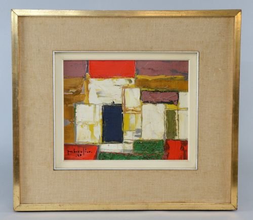 Paul Vanier Beaulieu, "Maisons de Provence", oil on: Paul Vanier Beaulieu, "Maisons de Provence", oil on canvas, 8.5" x 10.5" Dominion Gallery Montreal label verso Ref C2256, signed Sold with original purchase receipt dated 18th June 1962