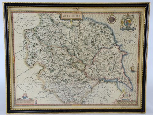 17th/18th century John Speed hand coloured map of