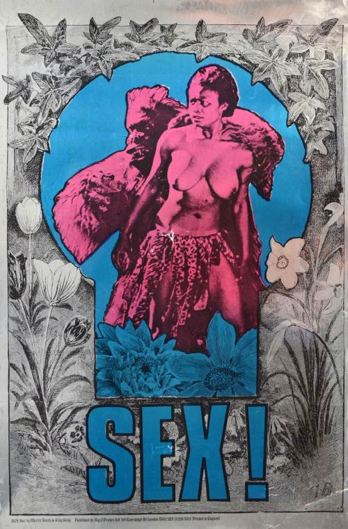 Martin Sharp & King Kong 'Sex' poster (1967), Published: Martin Sharp & King Kong 'Sex' poster (1967), Published by Big O and printed in London, rolled, B