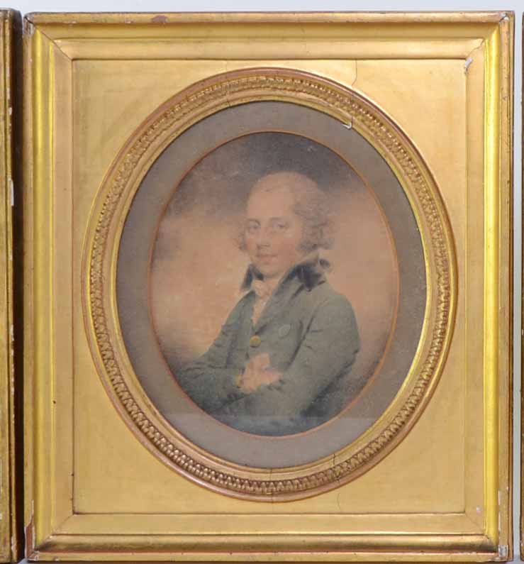 John Downman, Doctor Thomas Monro portrait study,: John Downman, Doctor Thomas Monro portrait study, watercolour, signed and dated 7½ x 6in. (18 x 15cm)