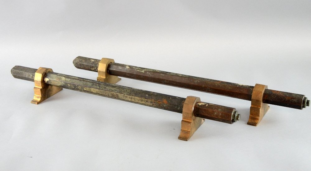 Cinema, a pair of bronze door handles from The Regent: Cinema, a pair of bronze door handles from The Regent Portsmouth 27in. (69cm)