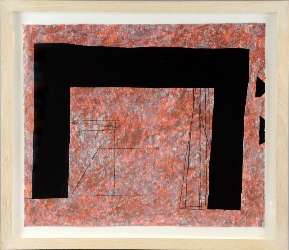 Yoshishige Furukawa 'Poetry V - 1999' limited edition,: Yoshishige Furukawa 'Poetry V - 1999' limited edition, 3/40, lithograph/screenprint, signed and numbered in pencil, framed, Curwen Gallery label verso 21½ x 18½in. (53 x 46cm)