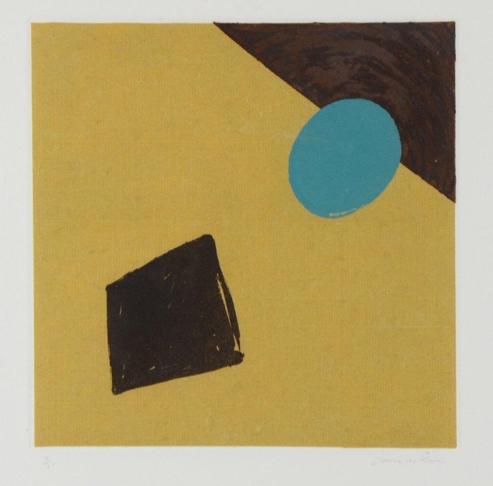 John McLean (b.1939) 'Mainstay' limited edition etching: John McLean (b.1939) 'Mainstay' limited edition etching with aquatint, 3/27, signed and numbered in pencil, framed 17.5" x 16.5" 14½ x 14in. (36 x 36cm)