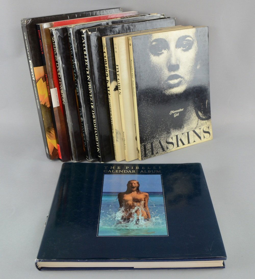 Photography, a collection of books/publications: Photography, a collection of books/publications including Sam Haskins, Posters (1972), Cowboy Kate (1968), Five Girls (1969), November Girl (1969), three hardback books by David Hamilton, two Pirelli