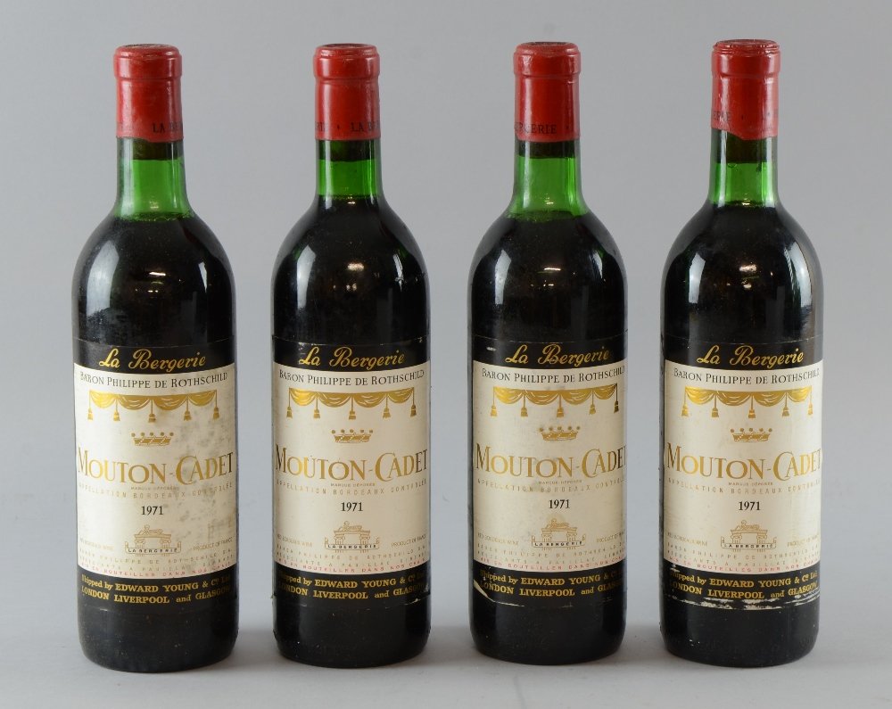 4 Bottles Of 1971 Baron Philippe De Rothschild Mouton Dec 03 14 Ewbank S In United Kingdom