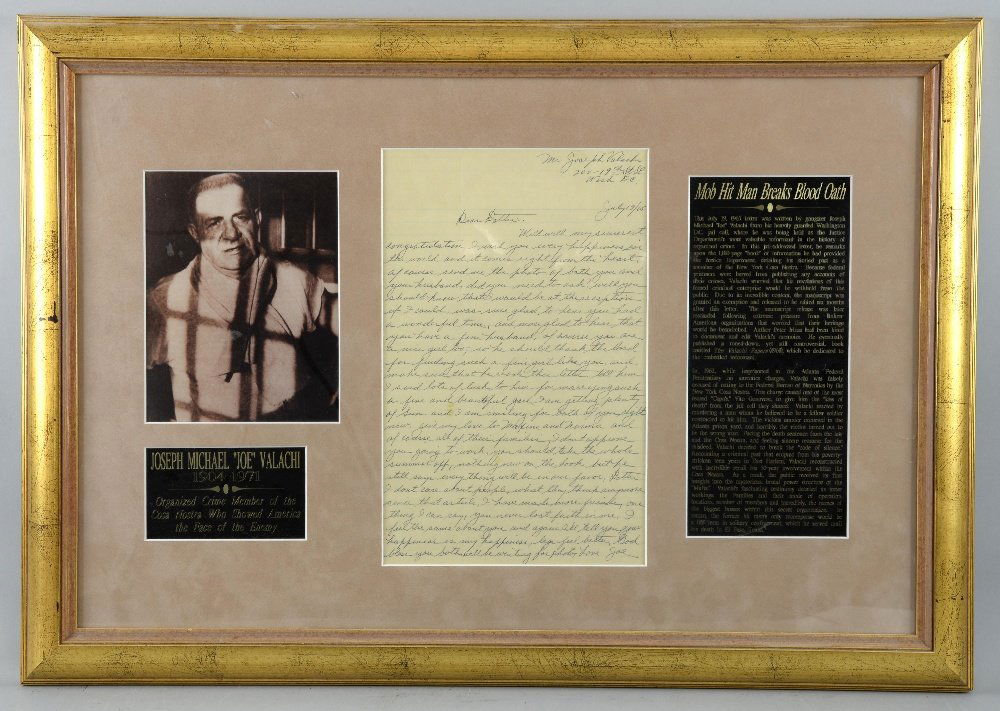 Joseph Michael Joe Cargo Valachi (1903 - 1971) Italian (1 of 2)