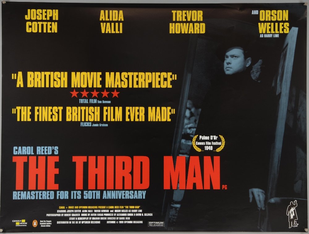 Five British Quad film posters for re-mastered movies (1 of 2)