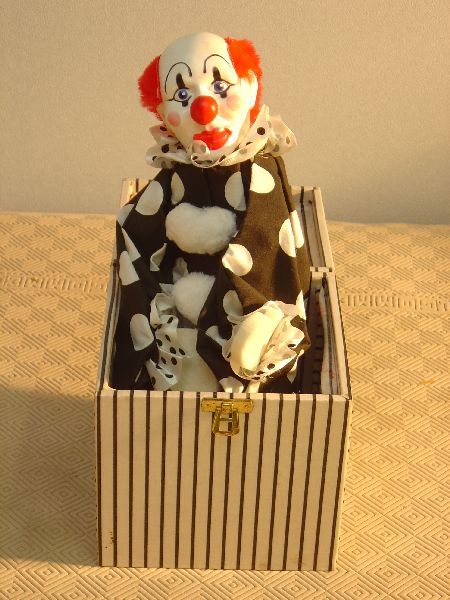 Mid 20th century jack in the box: Mid 20th century jack in the box