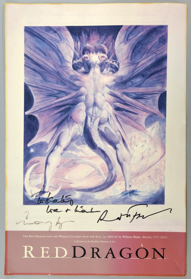 Red Dragon - Exhibition poster signed by Anthony (1 of 1)
