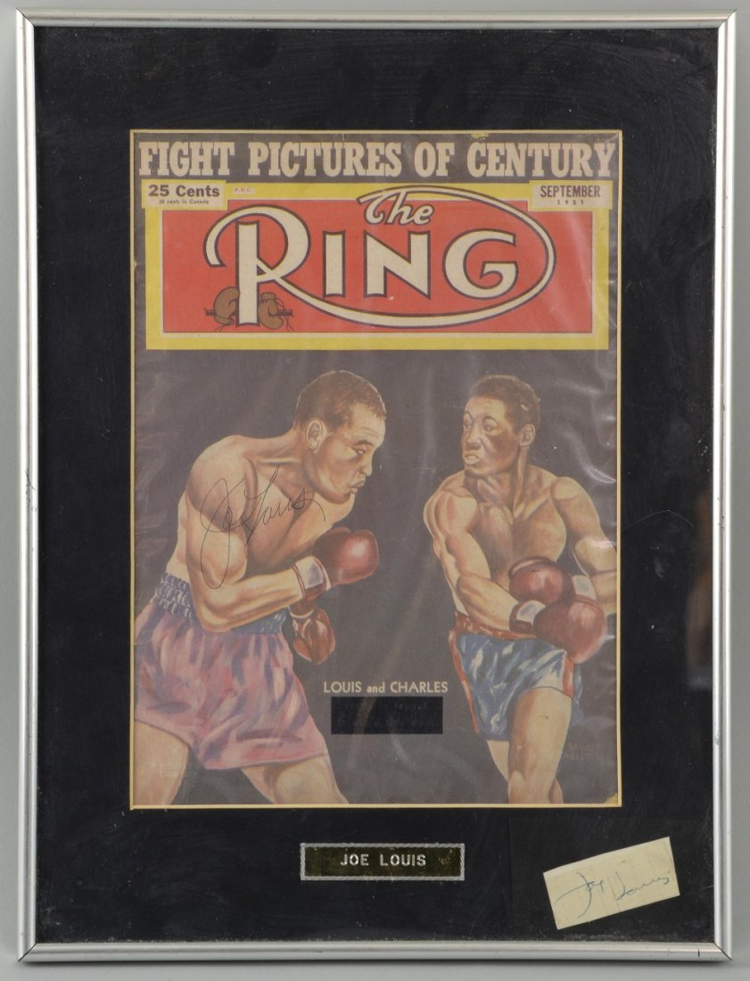 Boxing - Joe Louis signed The Ring magazine from 1951 (1 of 1)