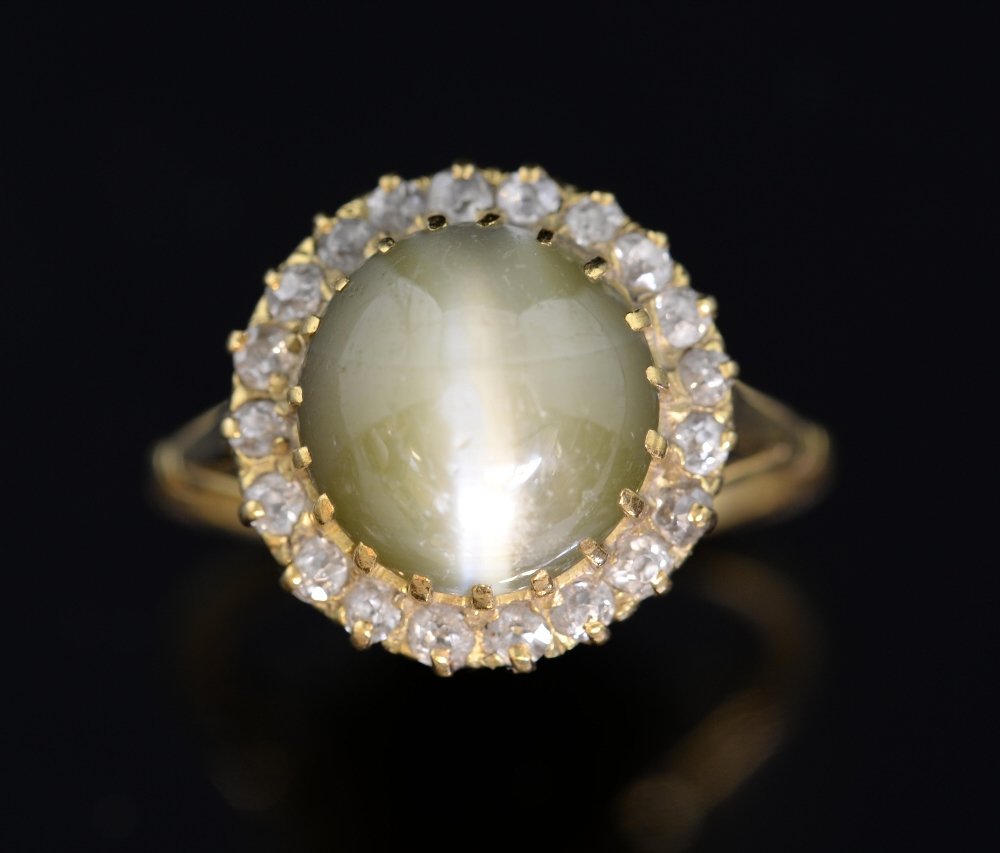 A Late 19th C French chrysoberyl and di (1 of 2)