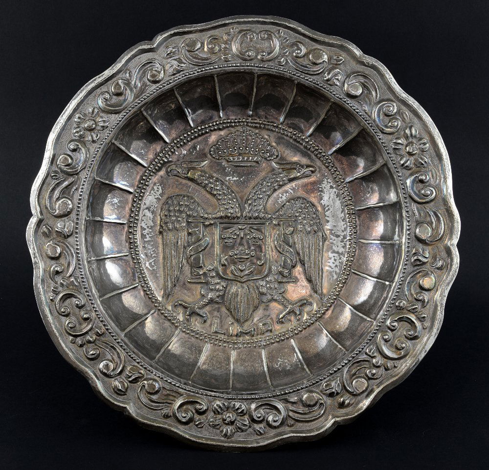 Peruvian Sterling silver dish, the centr (1 of 1)
