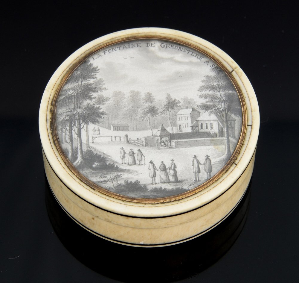 19th century ivory and tortoiseshell snu (1 of 2)
