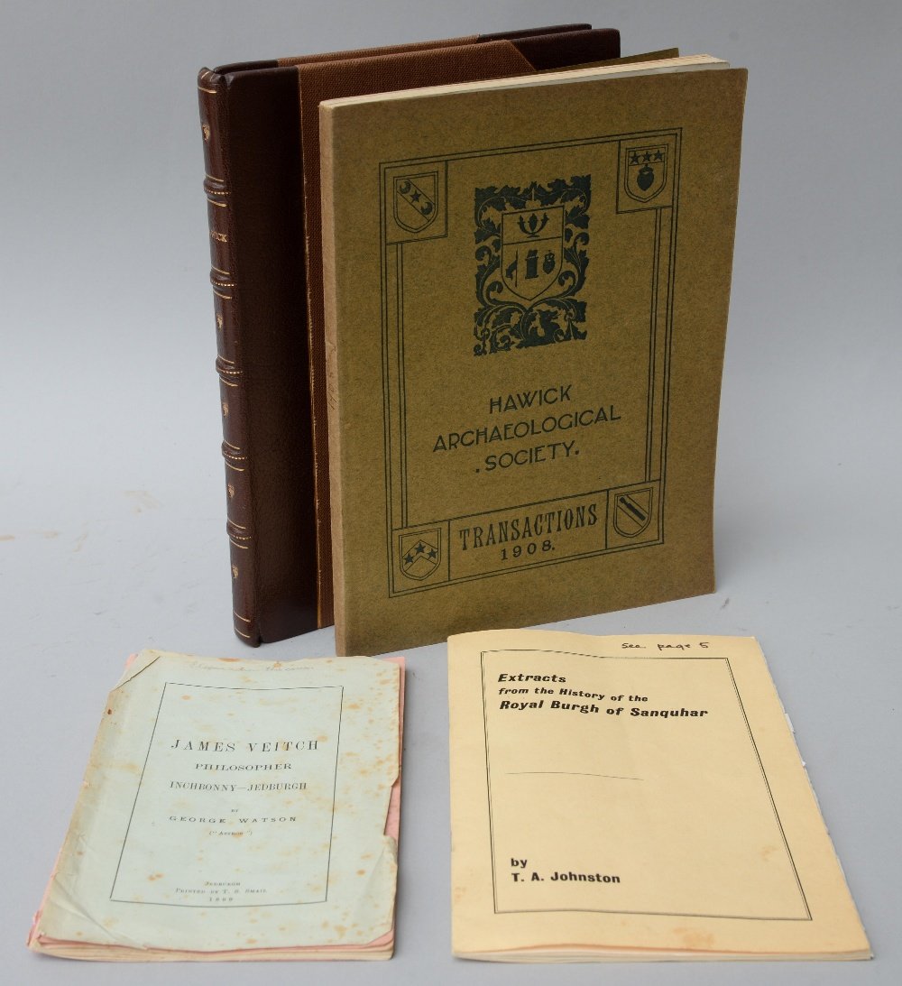 ‘James Veitch; Philosopher Inchbonny - Jedburgh’ b: ‘James Veitch; Philosopher Inchbonny - Jedburgh’ by George Watson, reprinted from the Jedburgh Post of September 29th and October 6th, 1899, this a paperback pamphlet, cover loose but present, ‘
