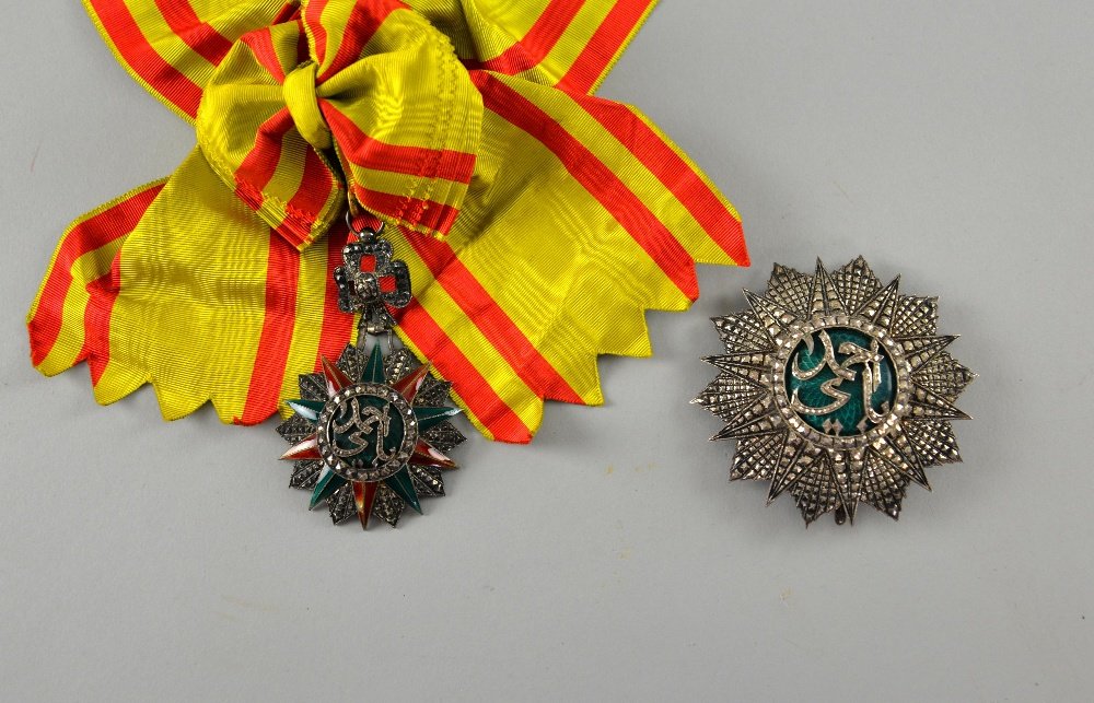 Tunisia, Order of Nicham Iftikar, Grand Cross Set, 1st: Tunisia, Order of Nicham Iftikar, Grand Cross Set, 1st Class.