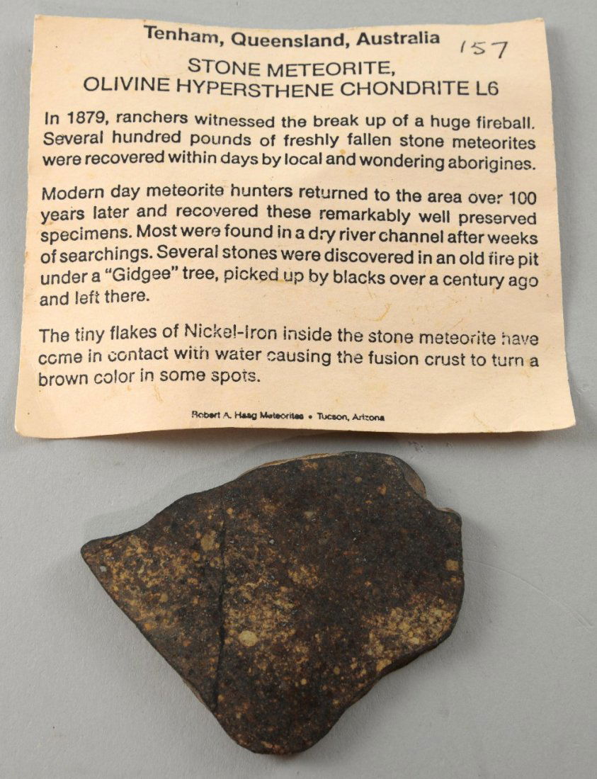 Tenham, Stone Meteorite Slice, Queensland, Australia, (1 of 1)