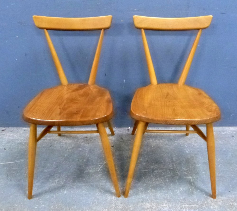 1960's Ercol kitchen table with four chairs: 1960's Ercol kitchen table with four chairs