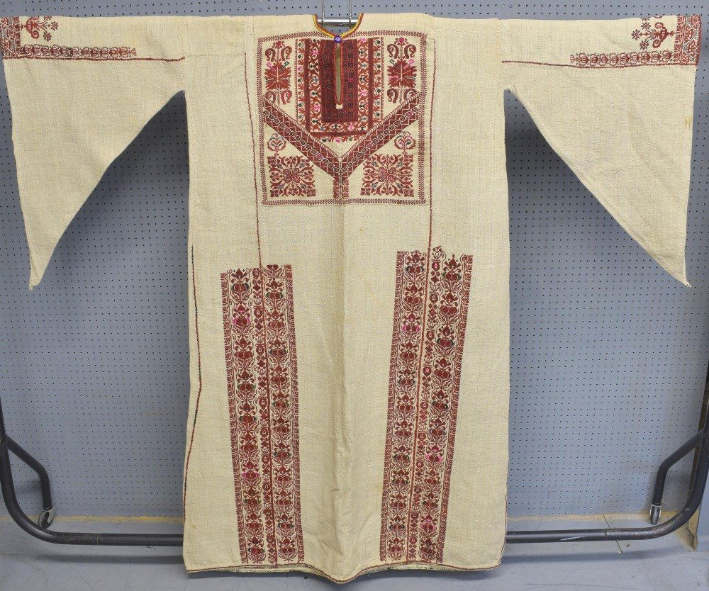 Two 19th C Palestinian male robes, one of hand woven (1 of 5)