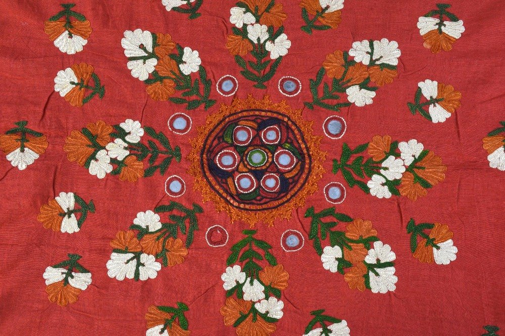 An Indian embroidered head shawl, Sind Rajasthan, first (1 of 4)