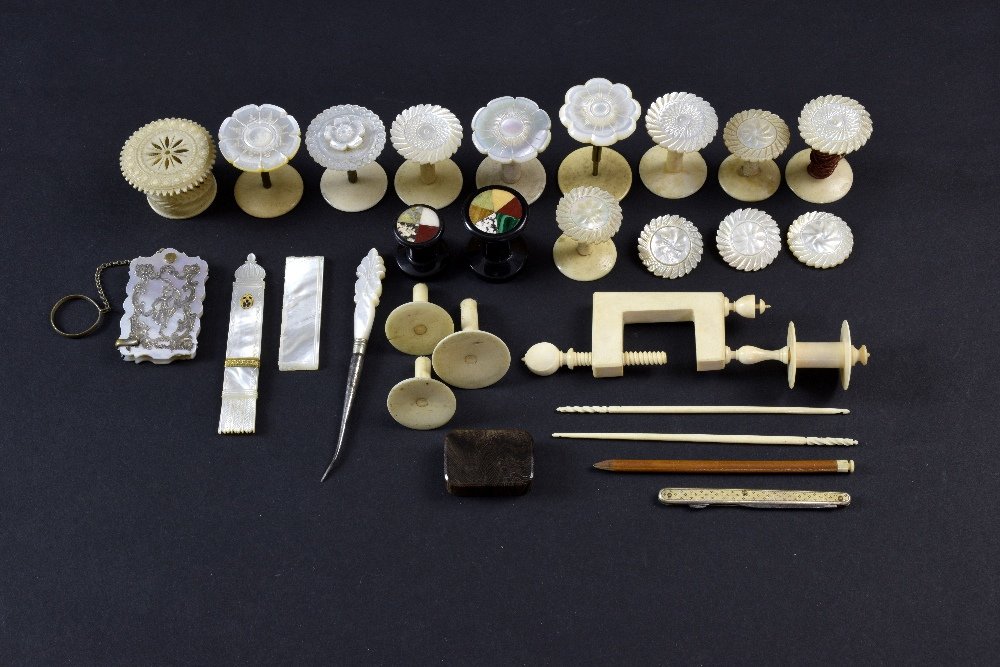 Items of sewing interest, including a clamp, thread (1 of 1)