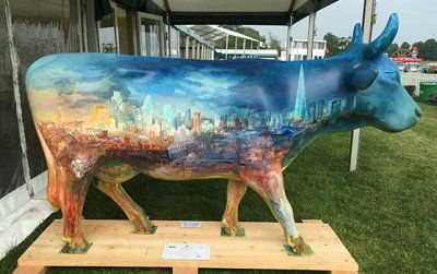 † Frontier Cow - Frontier Cow was hand painted by: † Frontier Cow - Frontier Cow was hand painted by Alexander Creswell, internationally celebrated, watercolour artist. Famed for his paintings of Windsor Castle after the fire and restoration. “I a