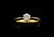 Single stone diamond ring, round brilliant cut diamond