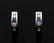 Sapphire and diamond hoop earrings, huggie style hoops