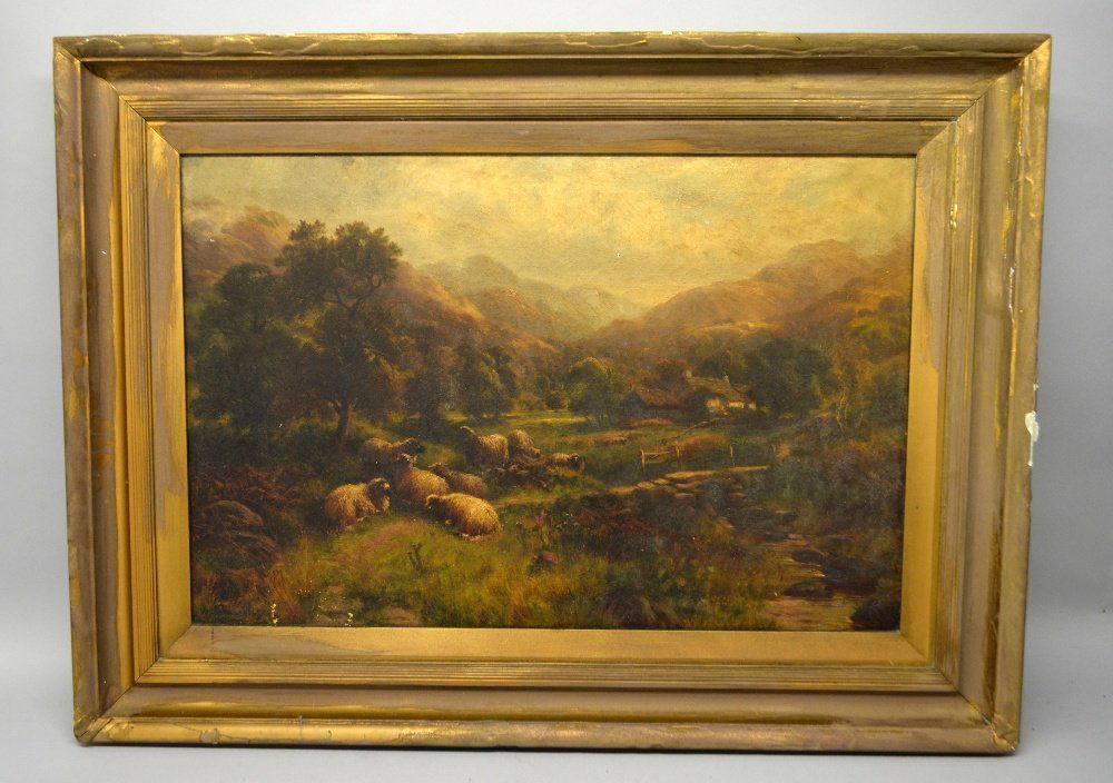 William Langley (1852-1922) Near Capel Curig N. Wales,: William Langley (1852-1922) Near Capel Curig N. Wales, oil on canvas signed, inscribed verso, 51cm x 76cm