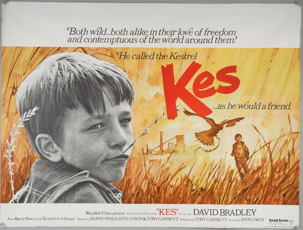 Kes (1969) British quad film poster, drama directed by (1 of 1)