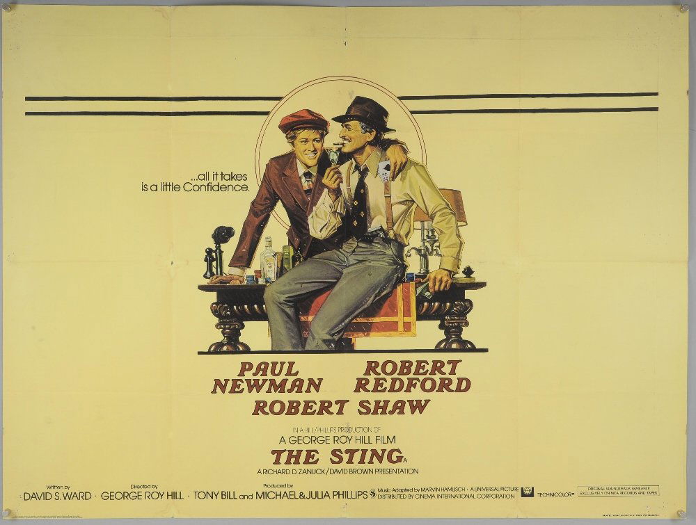 The Sting (1975) British Quad film poster, starring (1 of 1)