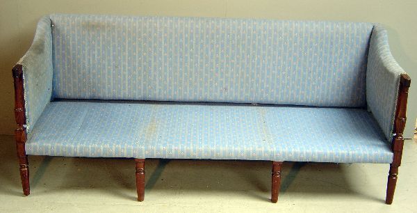 Regency mahogany framed sofa