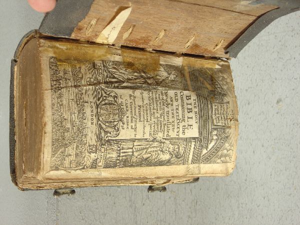 Bible, published by Daniel, 1648: 'The Holy Bible containing The Old Testament and The New, newly translated out of the original tongues and with the former translations diligently compared and revised by His Majesty's Special Command
