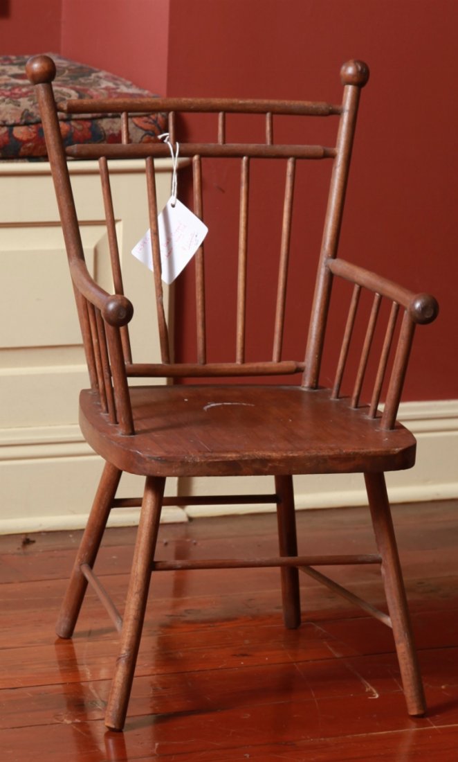 Child's Ball Capped Armchair - Very Old (1 of 1)