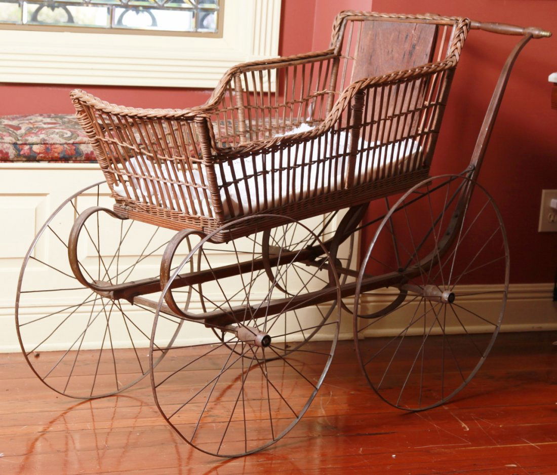 High Quality 19th Century Victorian Baby Carriage (1 of 1)
