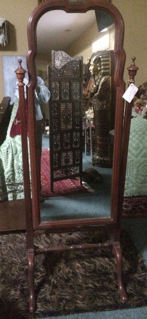 Antique Cheval Mirror Full-Length (1 of 3)