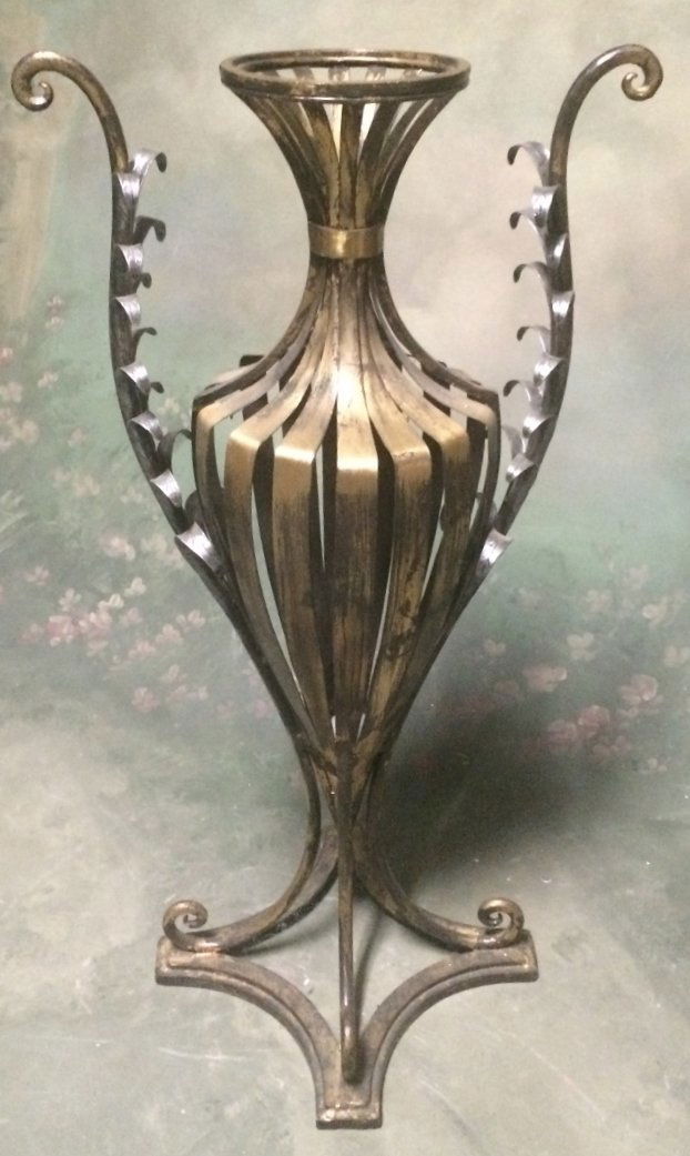 Gothic Metal Urn Planter (1 of 2)