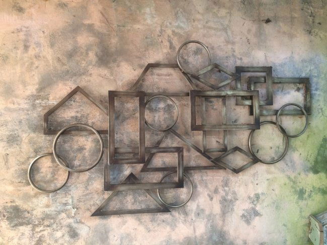 Geometric Shape Metal Wall Art (1 of 1)